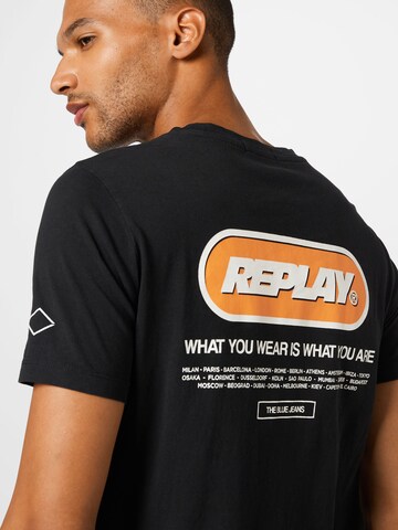 REPLAY T-Shirt in Schwarz