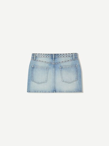 Bershka Spódnica 'WESTERN' w kolorze niebieski