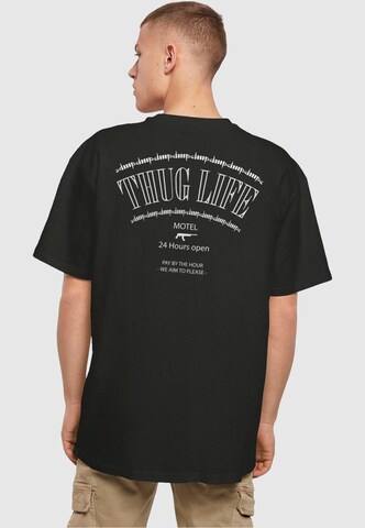 Thug Life Shirt 'Motel' in Zwart: voorkant