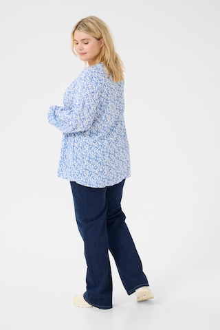 KAFFE CURVE Blouse 'KA Mahlena' in Blue