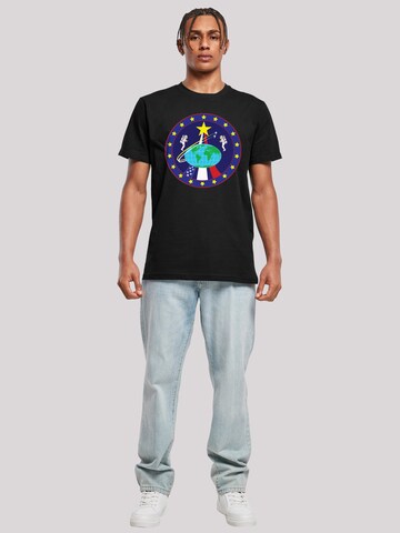 T-Shirt 'Nasa Classic Globe Astronauts' F4NT4STIC en noir