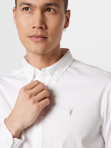 AllSaints Regular fit Button Up Shirt 'HAWTHORNE' in White