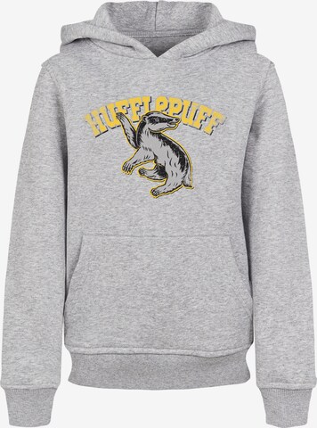 Felpa 'Harry Potter Hufflepuff' di F4NT4STIC in grigio: frontale