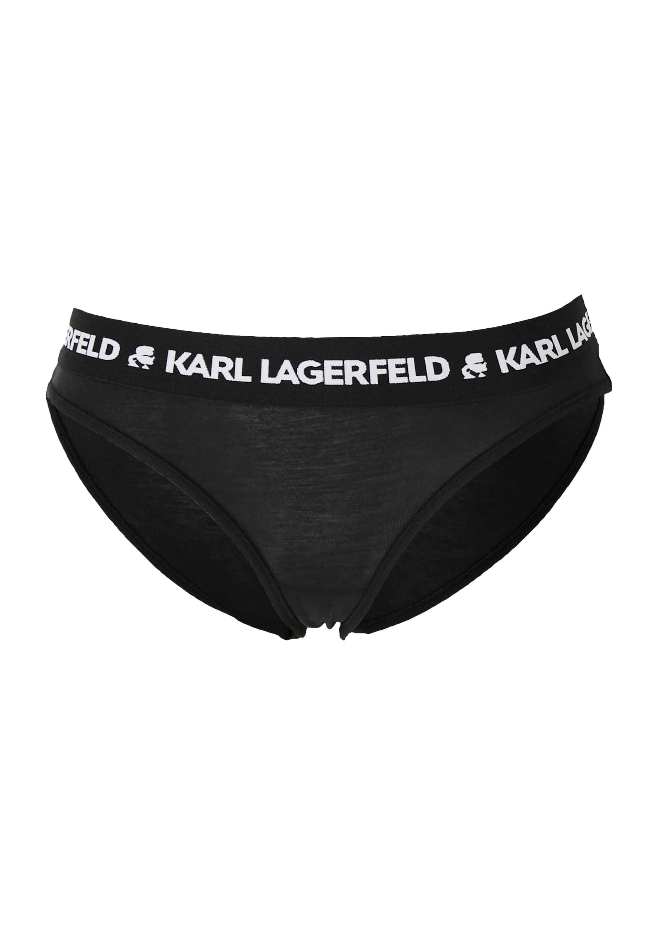 melns Karl Lagerfeld Biksītes: no priekšpuses