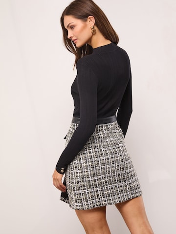 Lipsy Gebreide jurk in Zwart