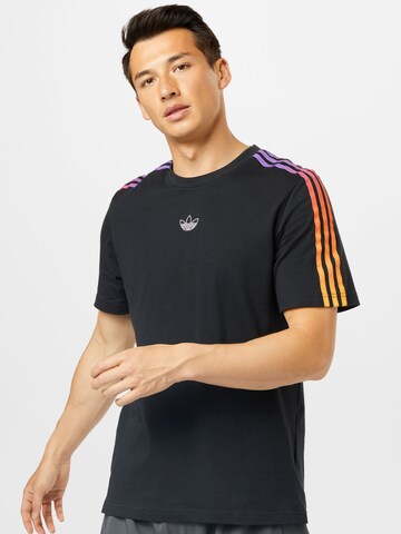 Maglietta 'Adicolor Classics' di ADIDAS ORIGINALS in nero: frontale