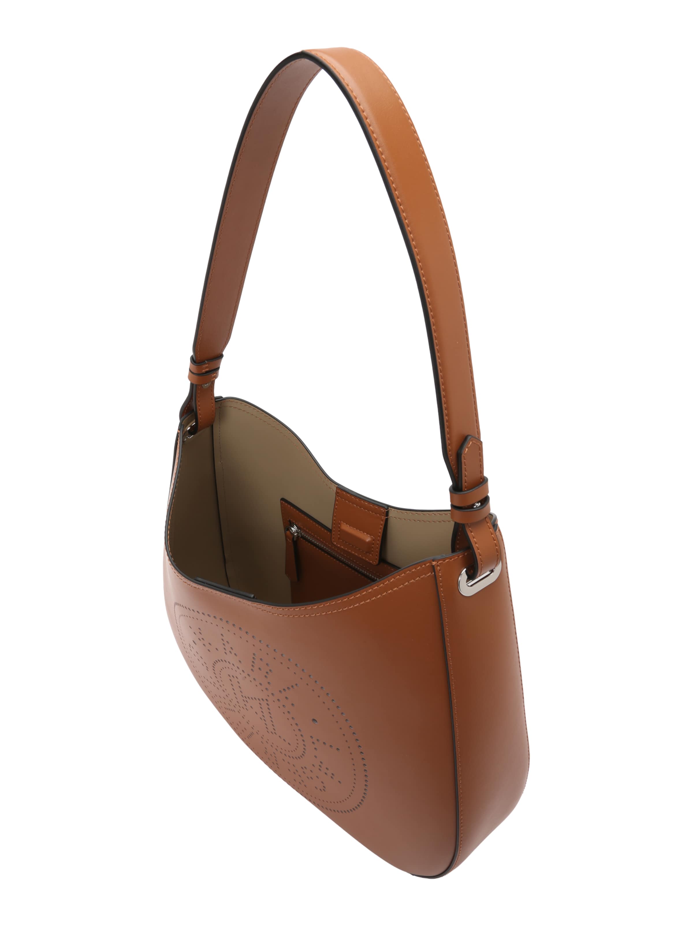 Karl Lagerfeld - Mala de ombro em castanho: topo