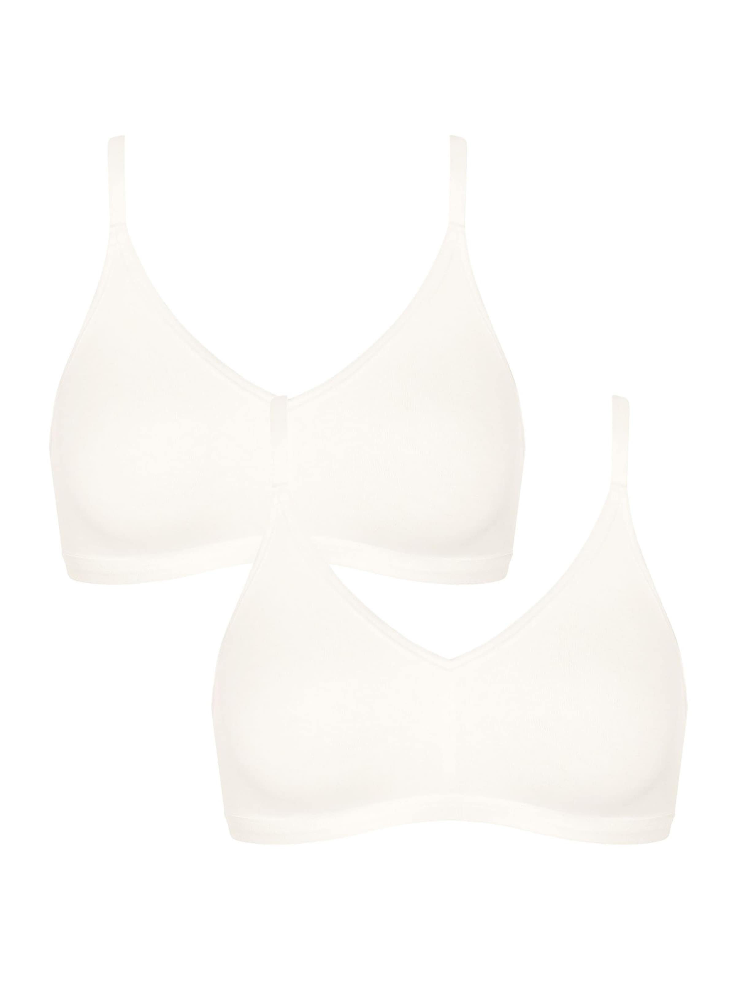 SLOGGI - Soutien de tecido Soutien 'GO Daily' em branco: frente