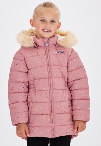 ZigZag Winter Jacket 'Astrid' in Pink: front