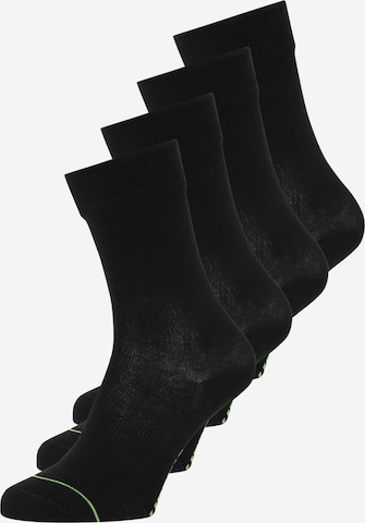 CHEERIO* Socks 'BEST FRIEND' in Black: front