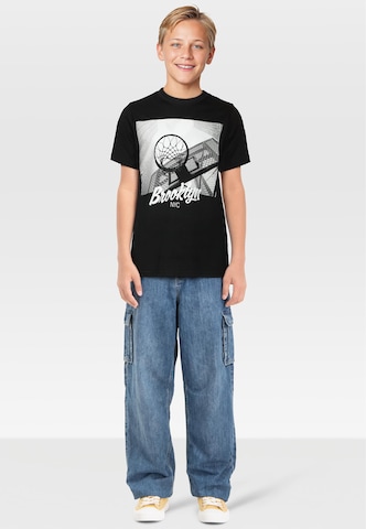 melns Urban Classics T-Krekls 'New York & Brookly'