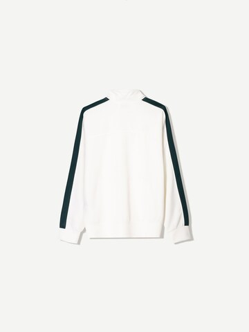 Bershka Sweatjacke in Weiß