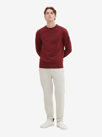 TOM TAILOR - Pullover em vermelho