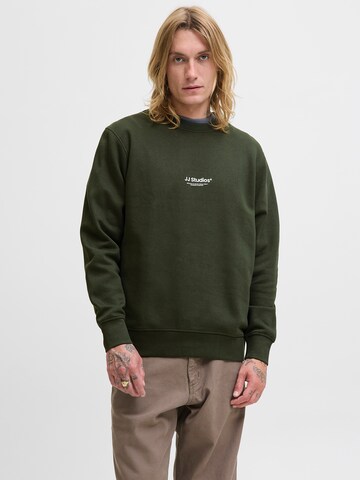 JACK & JONES Sweatshirt 'JJESOHO' in Groen: voorkant