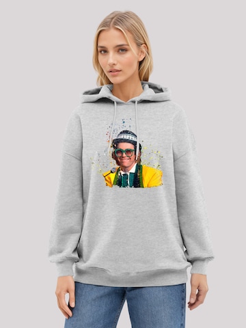 Sweat-shirt 'TV Times Elton John At The Piano 1977' F4NT4STIC en gris : devant