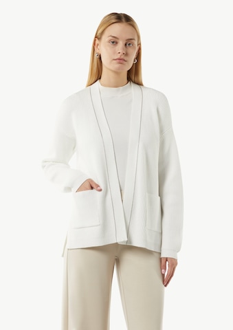 COMMA Knit cardigan in White: front