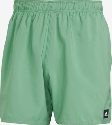 ADIDAS SPORTSWEAR Athletic Swim Trunks in Green: front