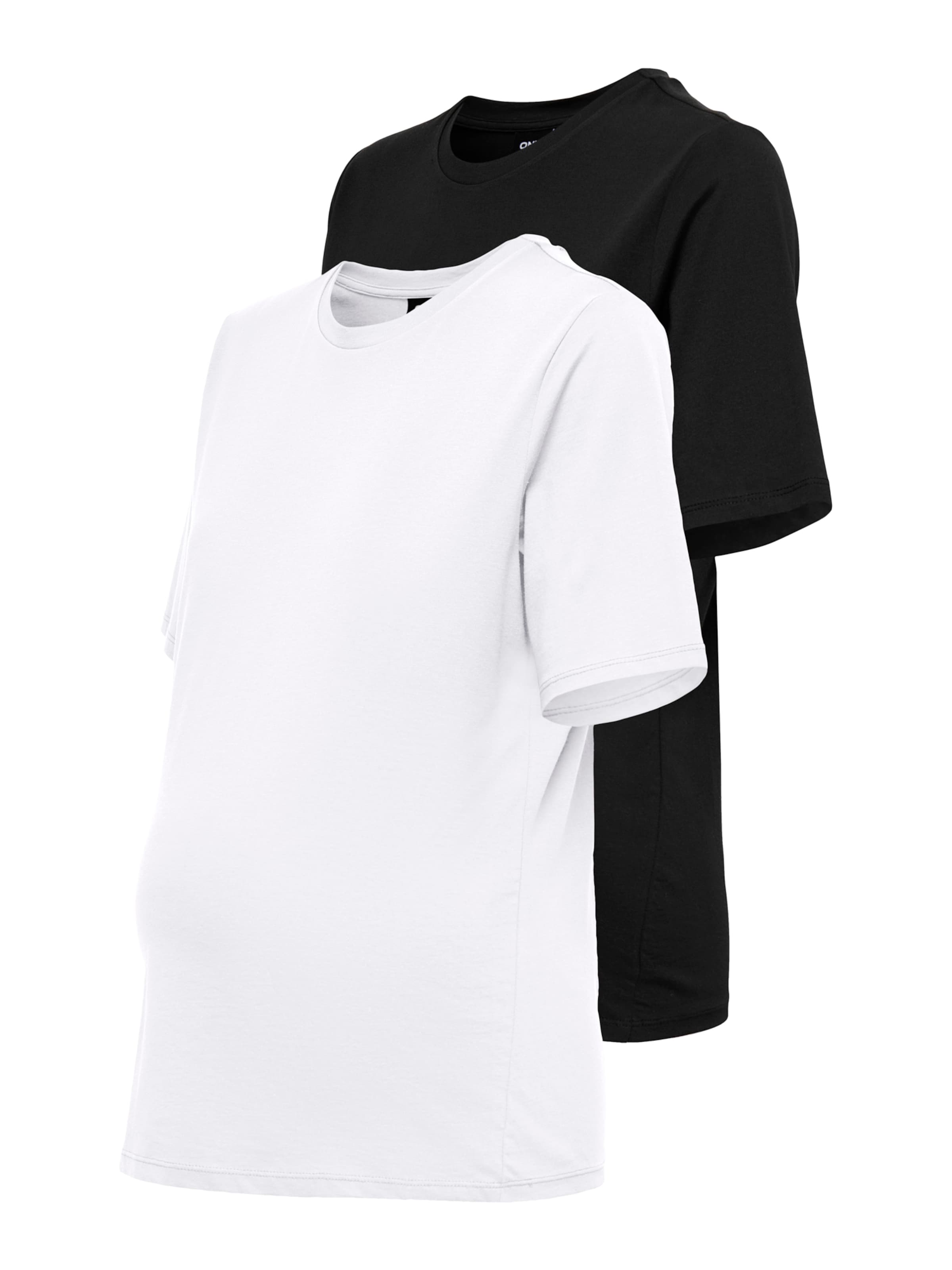 Only Maternity Тениска в черно: отпред