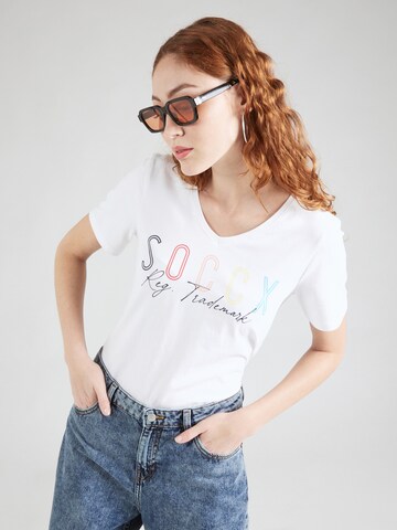 Soccx - Camiseta en blanco: frente