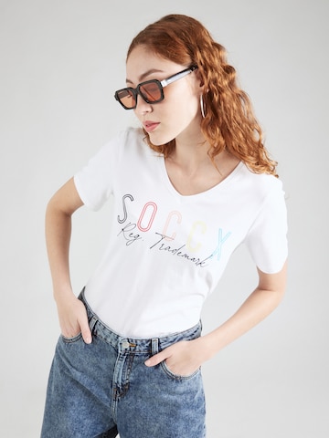 Soccx - Camiseta en blanco: frente