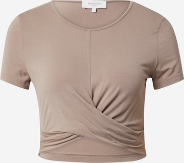 T-shirt rosemunde en marron : devant