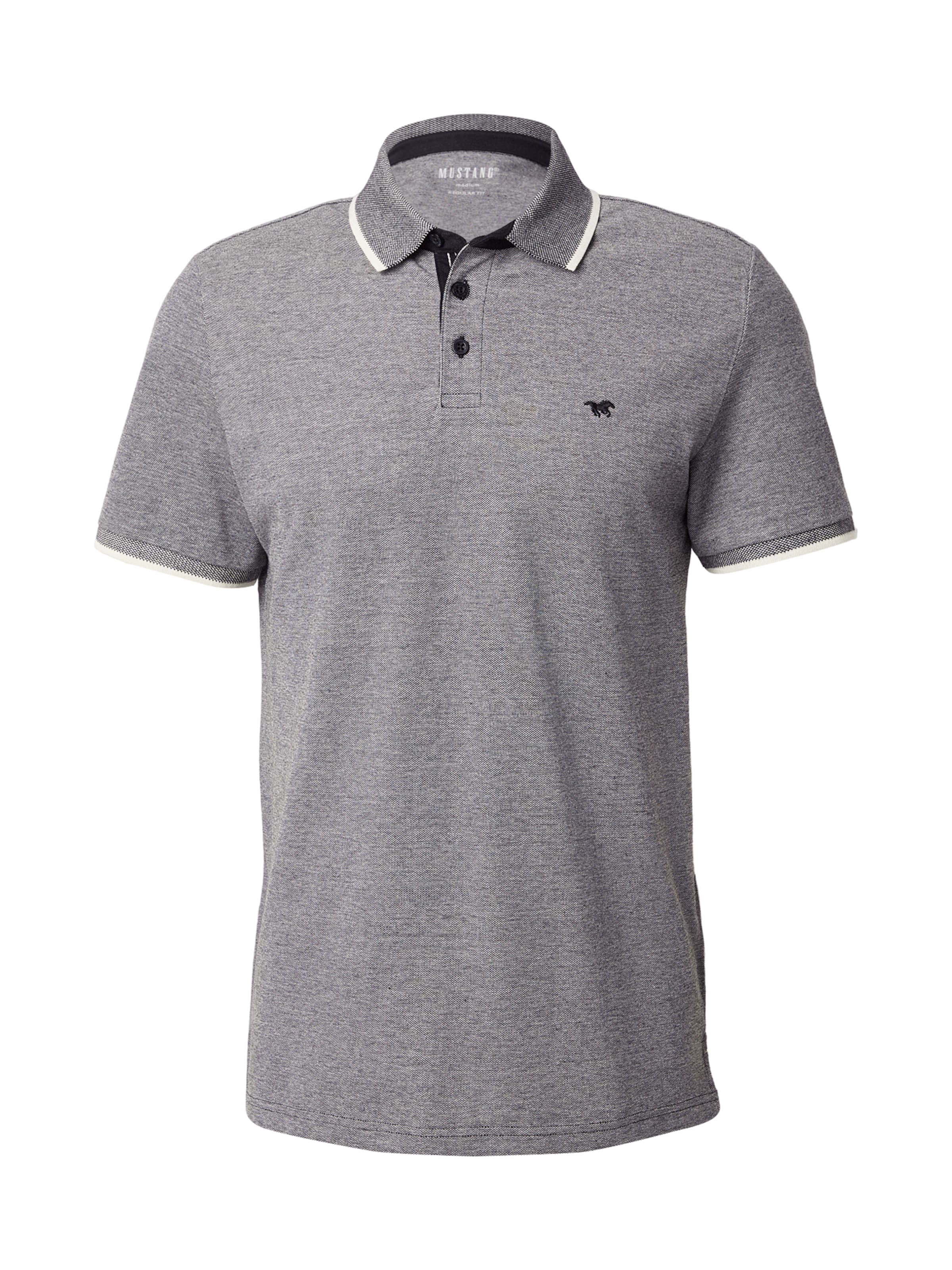 MUSTANG Tričko 'Palco' – černá: přední strana