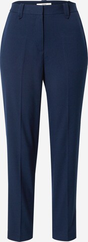 ESPRIT Slim fit Trousers with creases in Blue: front