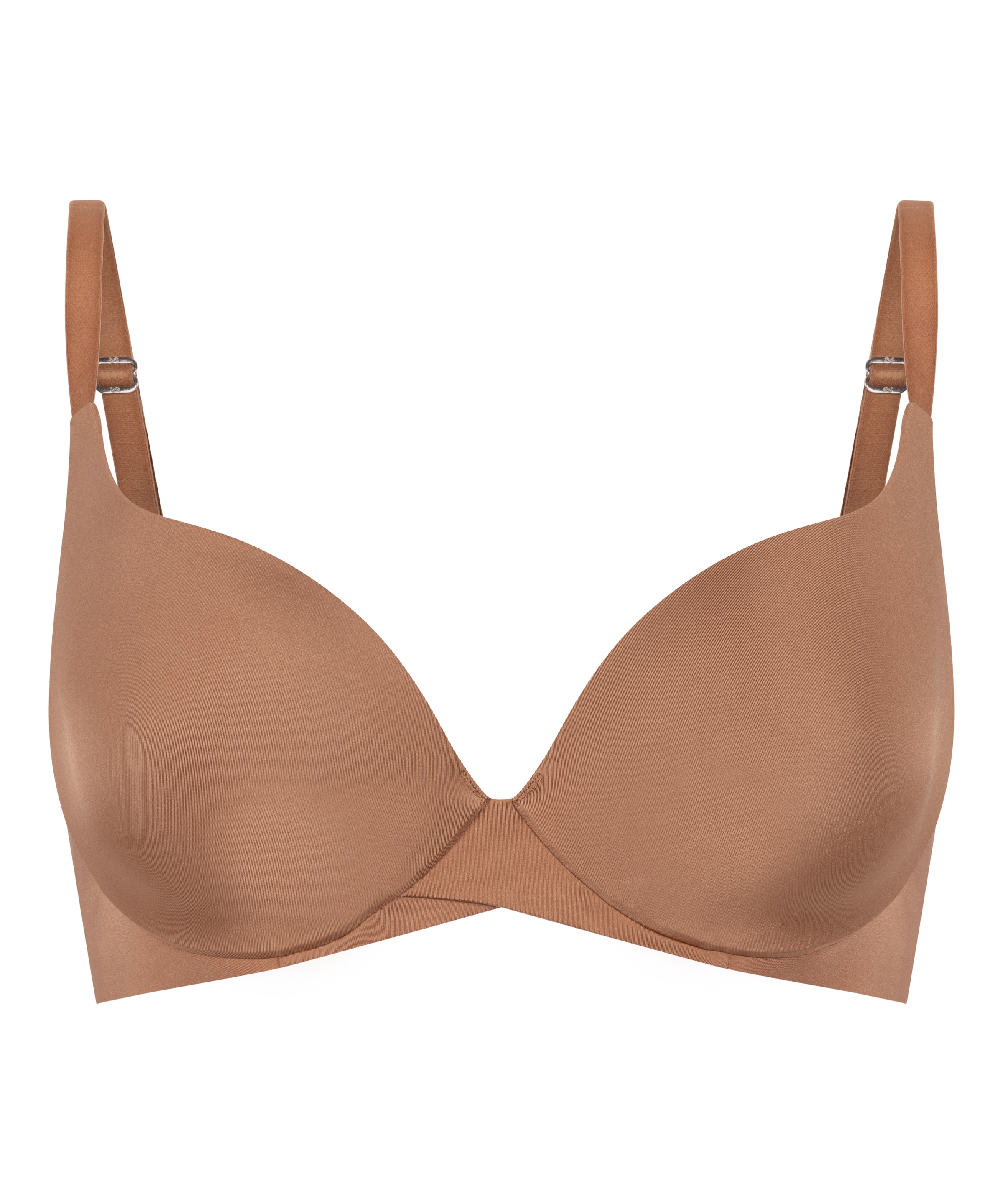 Push-up Soutien-gorge Hunkemöller en marron : devant
