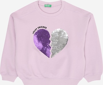 UNITED COLORS OF BENETTON Sweatshirt in Lila: Vorderseite