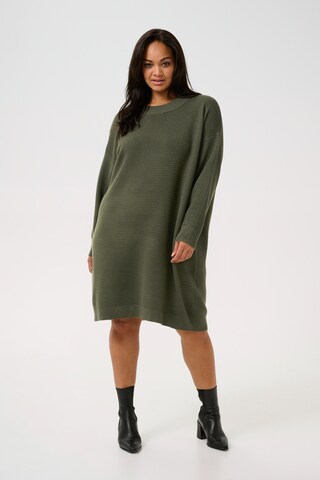 KAFFE CURVE Knit dress 'Bell' in Green