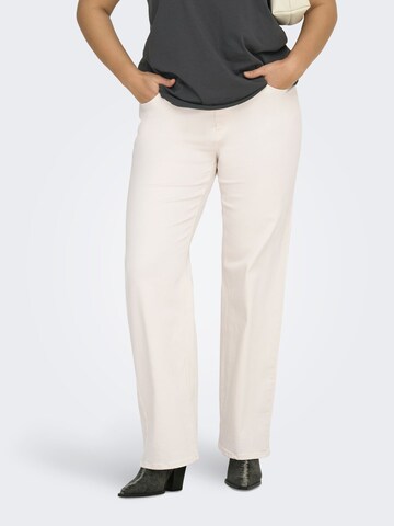 ONLY Carmakoma - Pierna ancha Vaquero 'CARWilly' en beige: frente