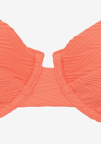 SUNSEEKER T-shirt Bikini Top in Orange