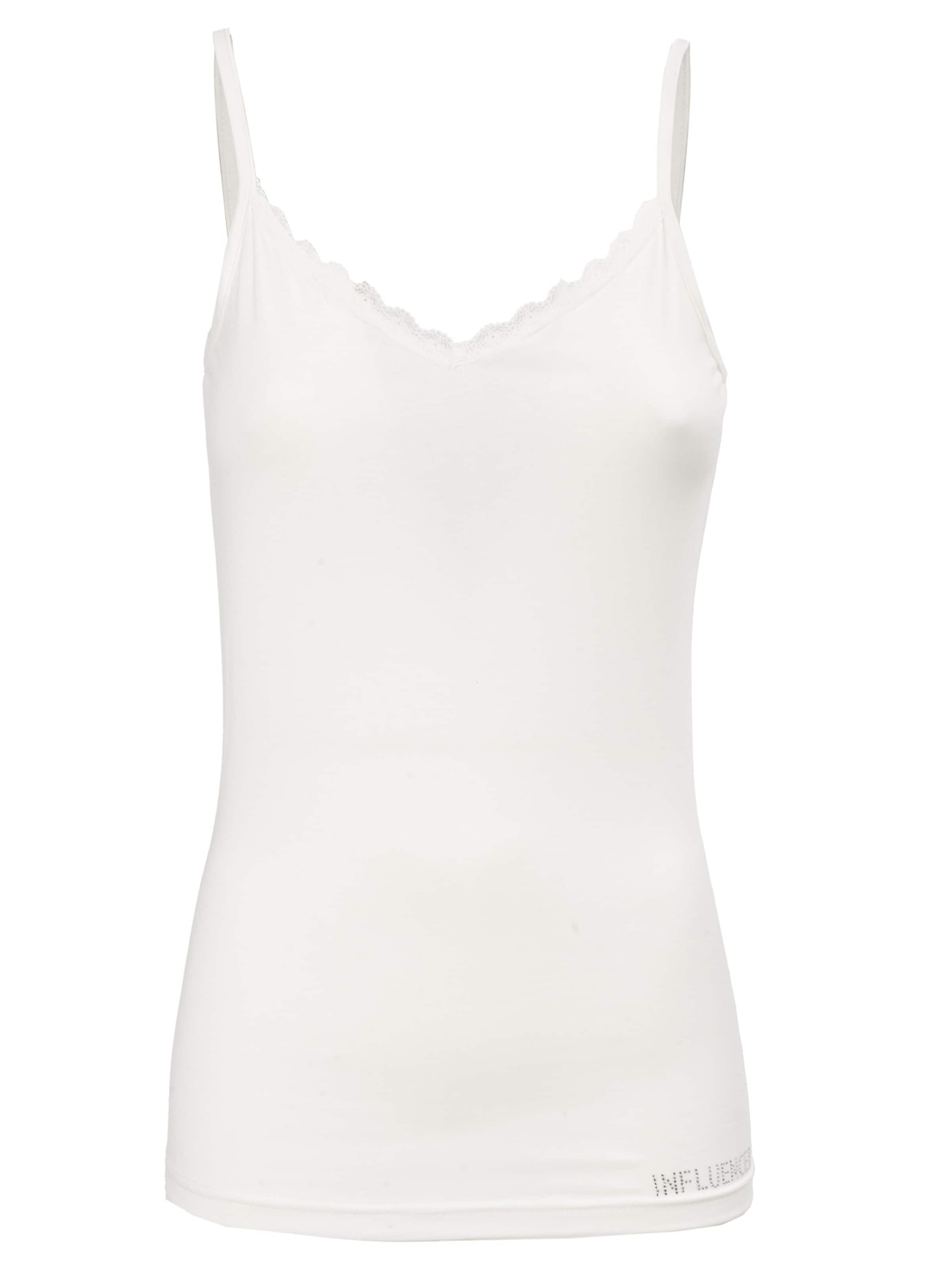 Influencer - Top em branco: frente