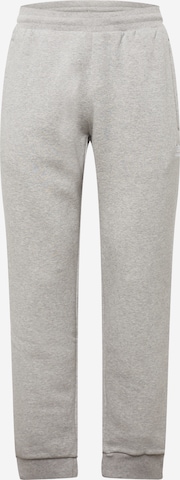 Effilé Pantalon 'Trefoil Essentials' ADIDAS ORIGINALS en gris : devant