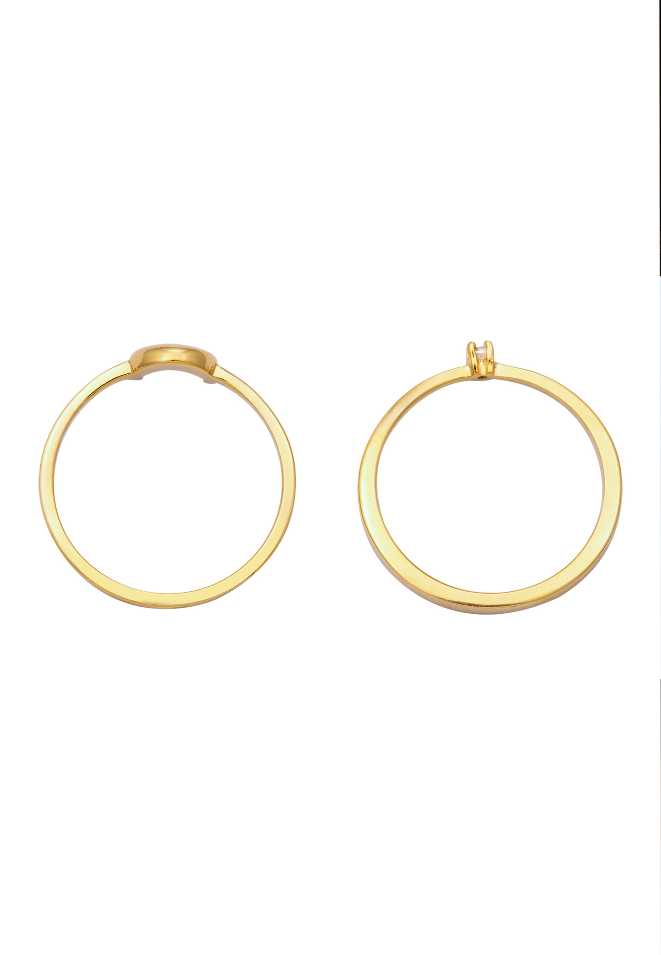 ELLI Ring 'Halbmond' in Goud