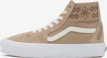 Baskets hautes '6117 SK8' VANS en marron : devant