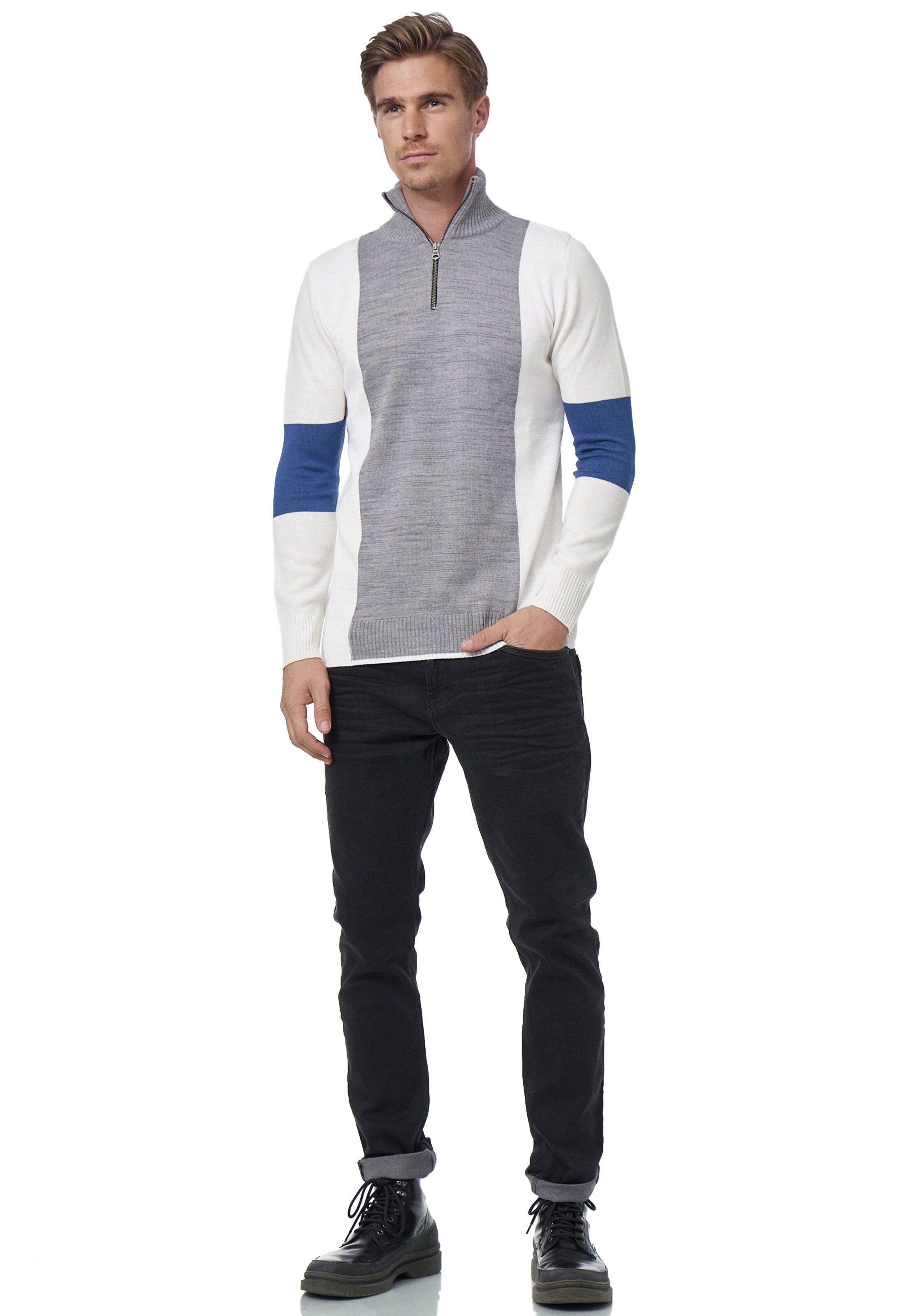 Rusty Neal Pullover in Grau