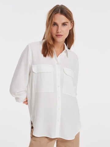 OPUS Blouse 'Filesko' in White: front