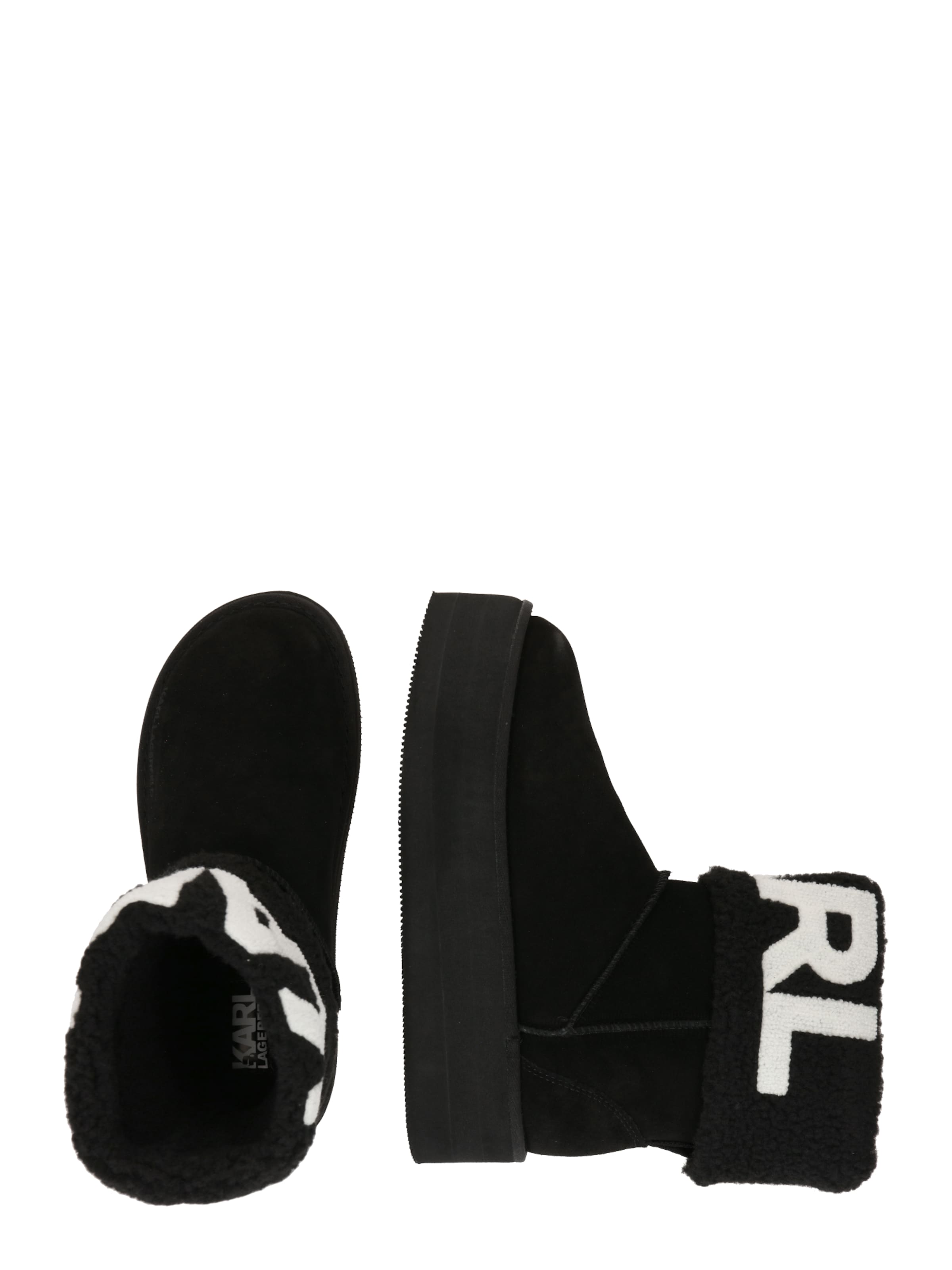 Karl Lagerfeld Bootsit 'THERMO' värissä musta