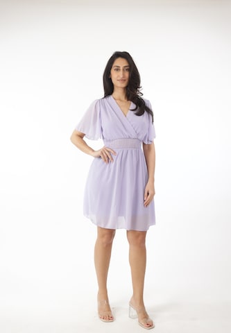 Robe de cocktail Elara en violet
