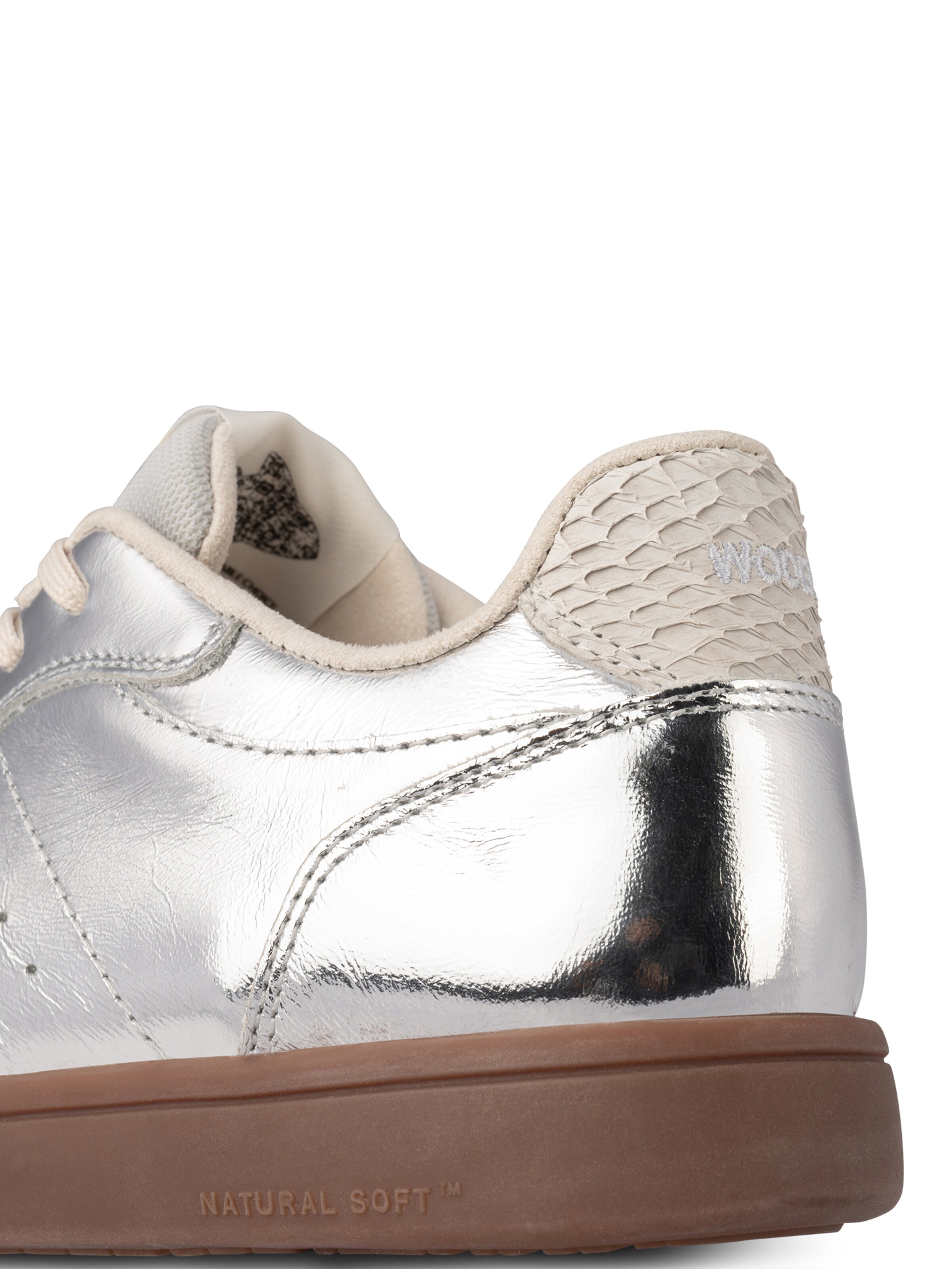 WODEN Sneakers laag 'Bjork' in Zilver