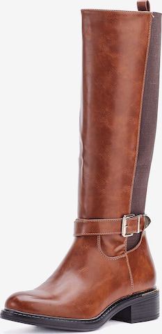 Bottes Elara en marron : devant