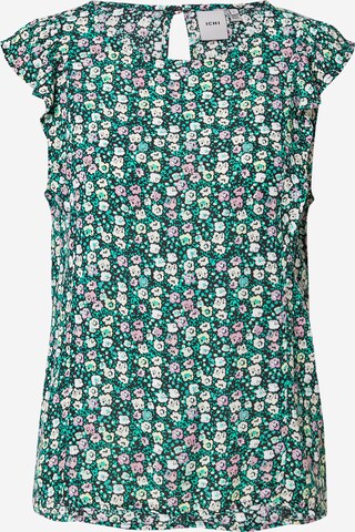 ICHI Blouse 'IHMARRAKECH' in Groen: voorkant