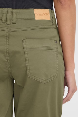 Pulz Regular Broek 'PZEVELYN' in Groen