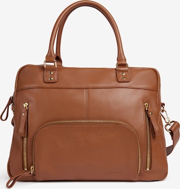 Nat&Nin Kabelka 'Macy' – hnědá: přední strana