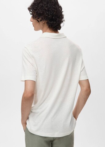 MANGO MAN Poloshirt 'Amberes' in Weiß