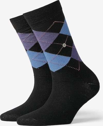 BURLINGTON Chaussettes en bleu / violet / noir, Vue avec produit