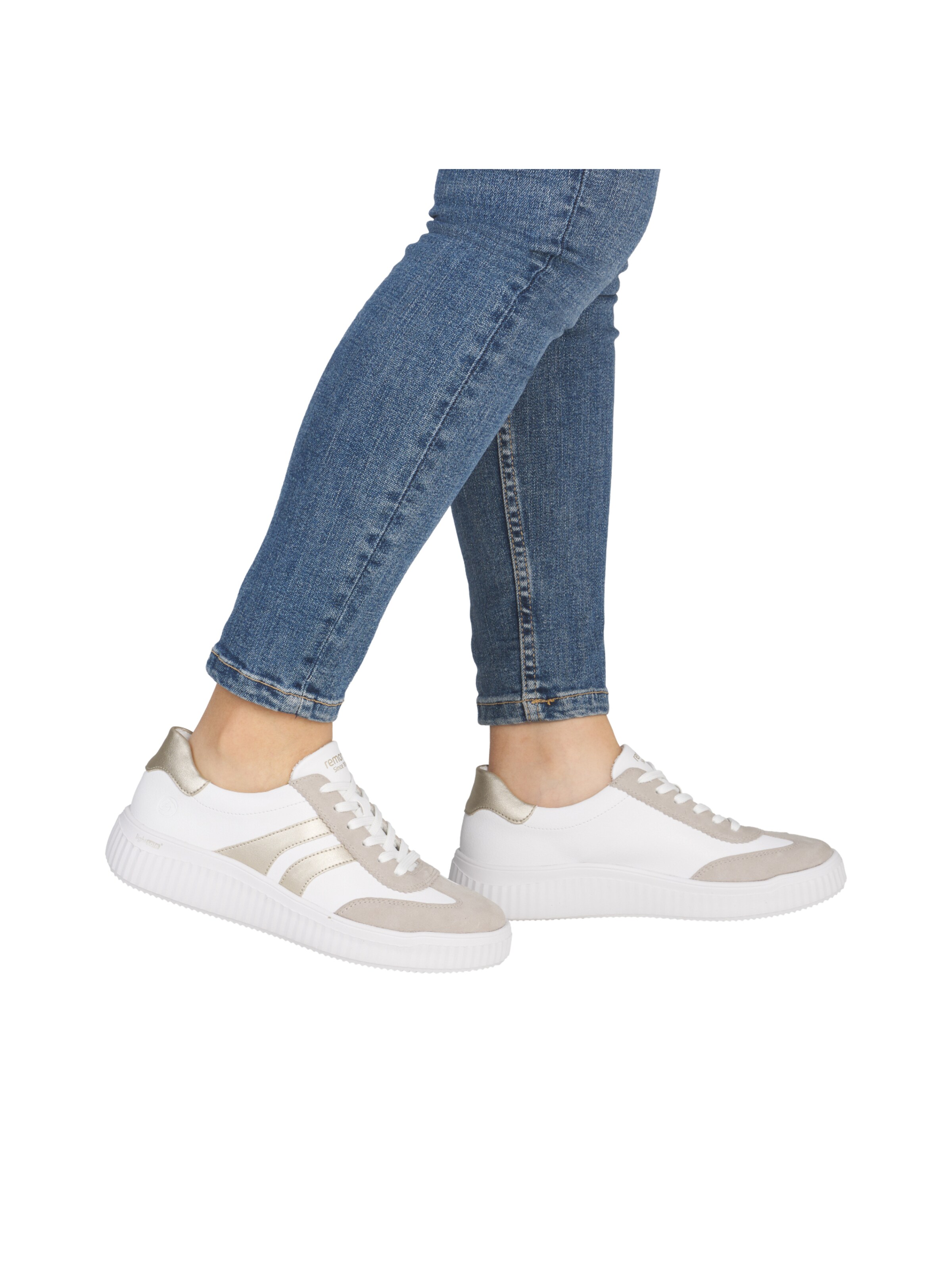 Sneaker bassa di REMONTE in bianco: frontale