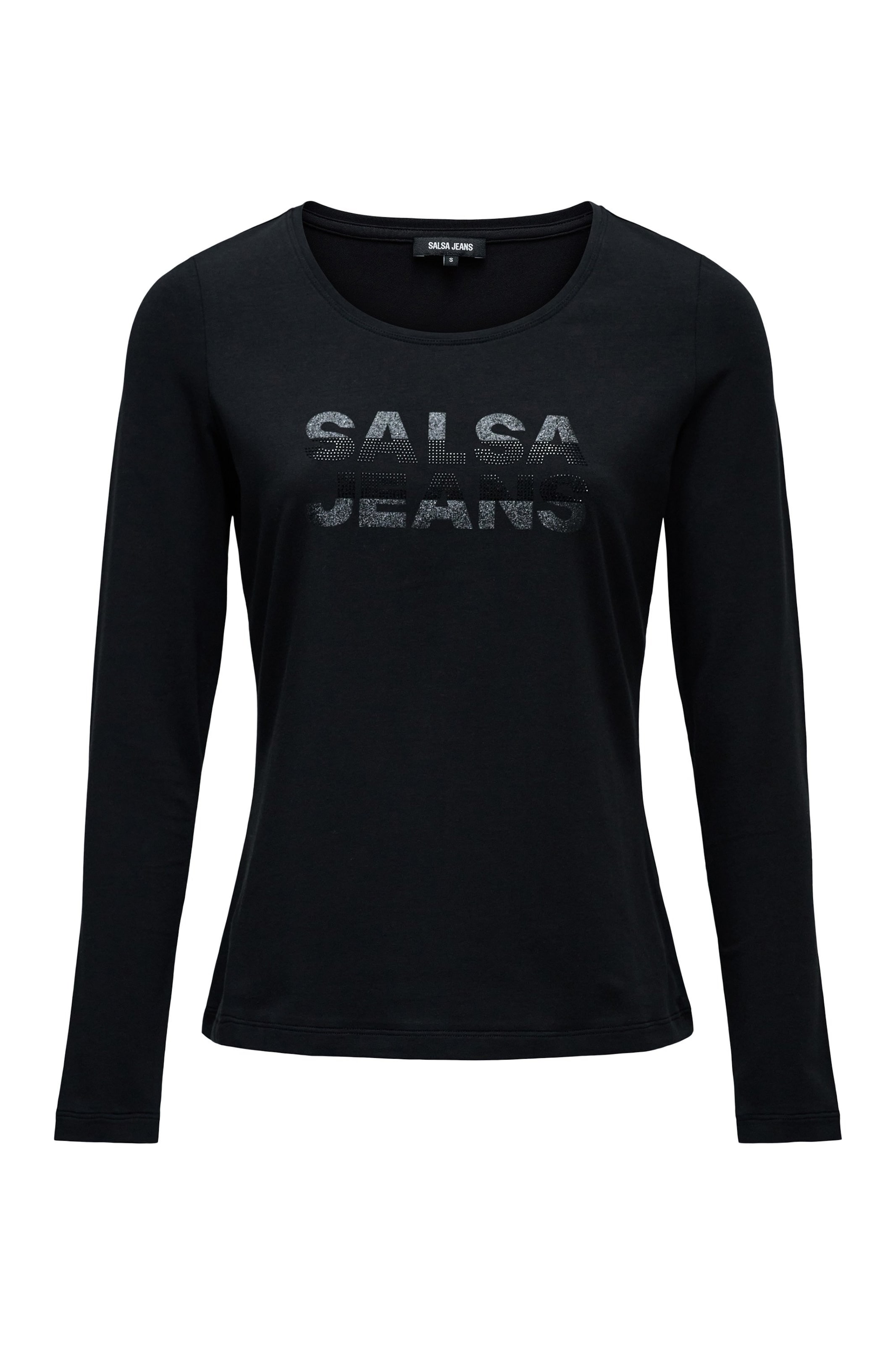 Salsa Jeans Shirt in Zwart: voorkant