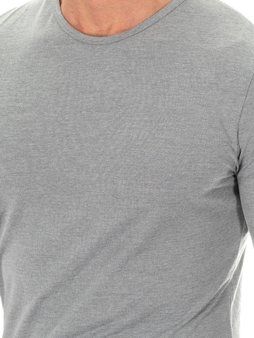 zd ZERO DEFECTS - Camiseta térmica 'Long-Sleeved T-Shirt Egyptian Cotton' en gris